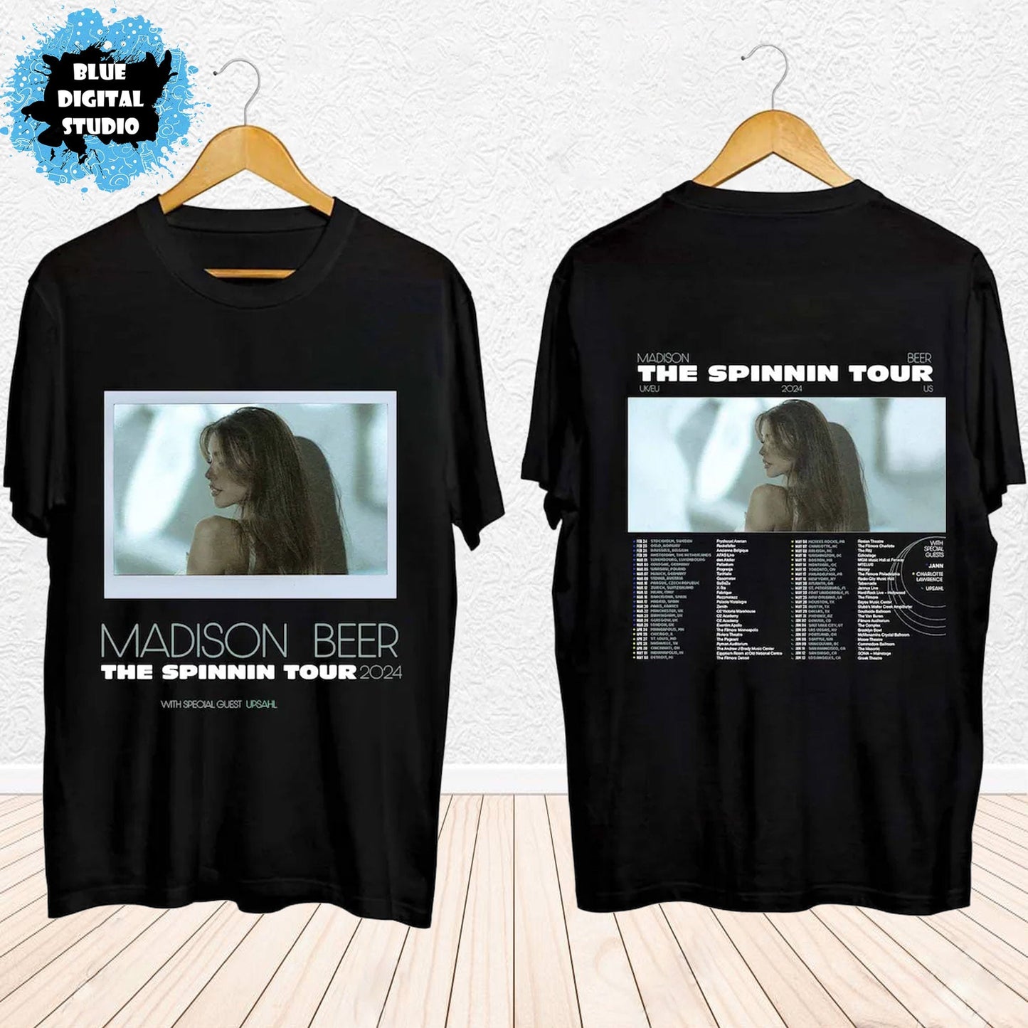 Madison Beer The Spinning Tour 2024 Double Sided Shirt