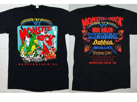 Monsters of Rock Tour 1988 T-shirt, Monster Rock Tour '88 Shirt