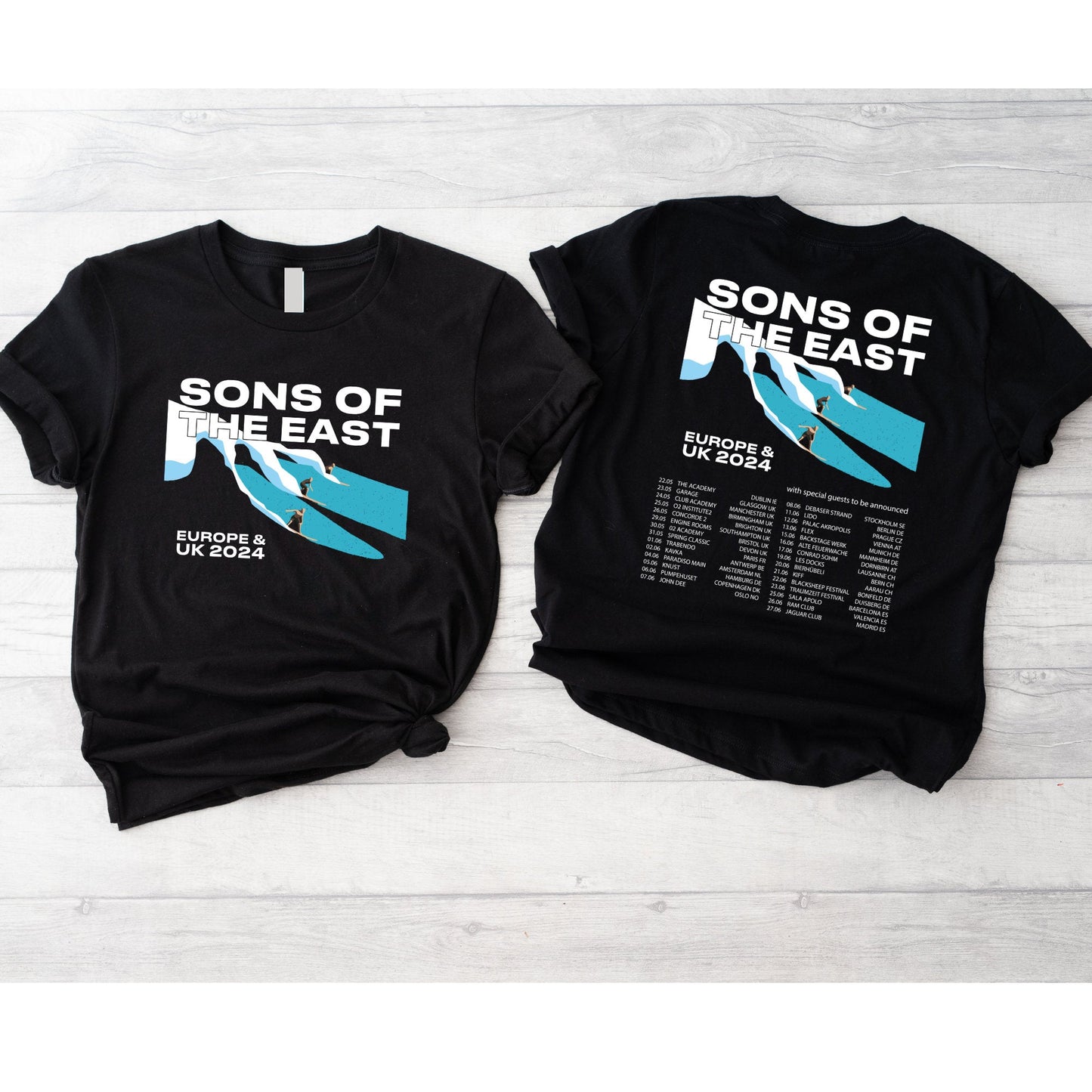 Sons Of The East Europe & UK 2024 Tour Shirt, Sons Of The East Fan