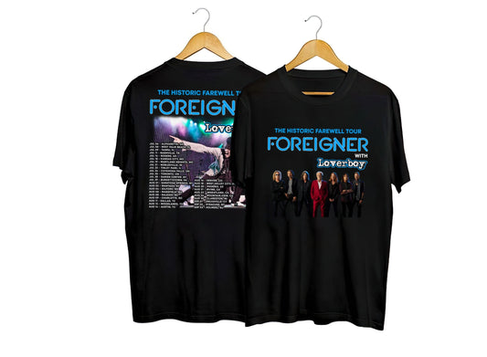 The Historic Tour Foreigner With Loverboy Shirt