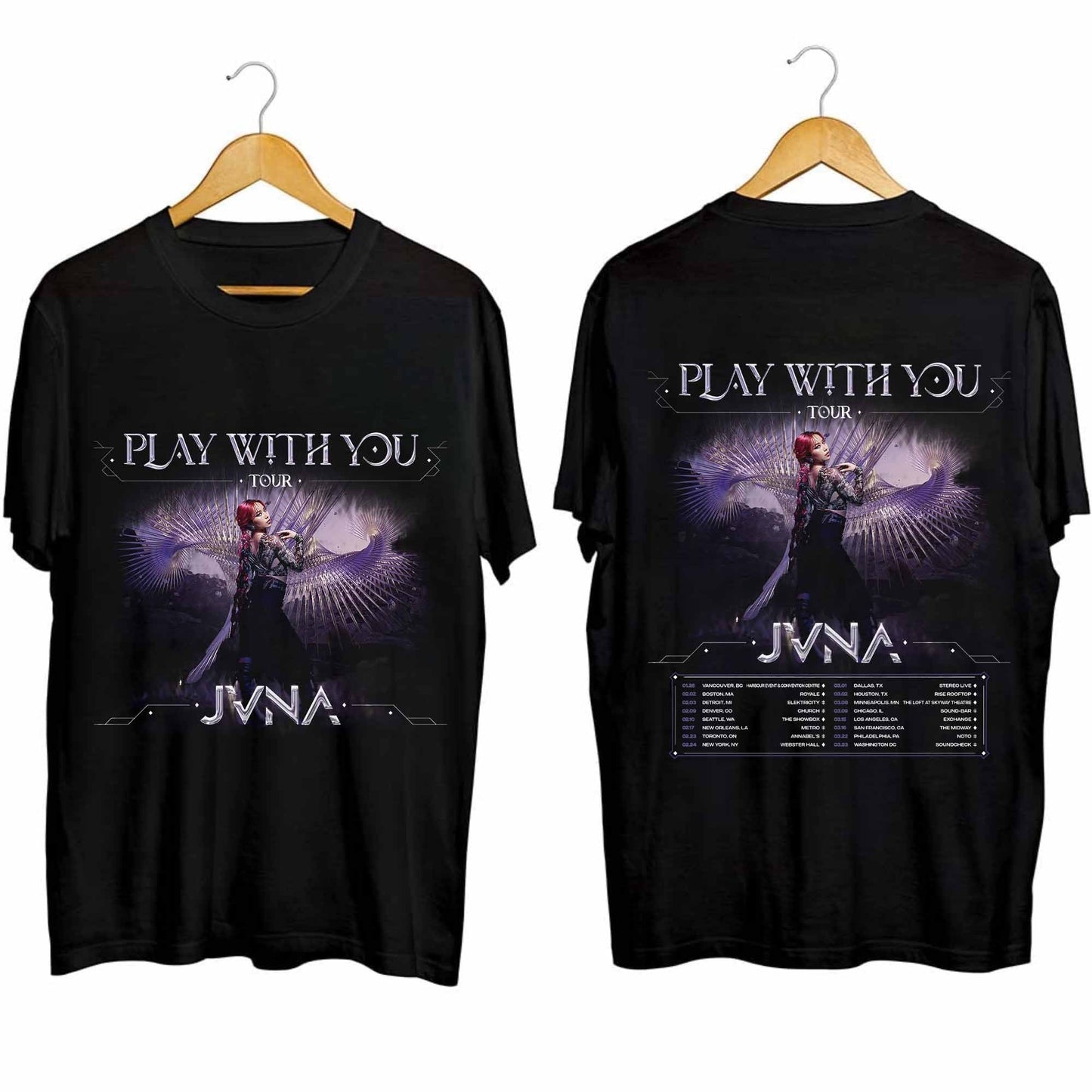 JVNA Play With you Tour 2024 Shirt, JVNA Fan Shirt