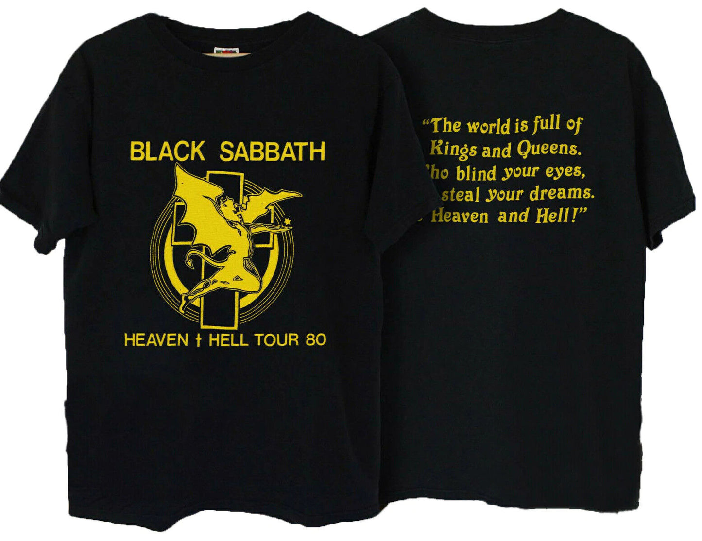 Vintage 1980 Black Sabbath Heaven And Hell Tour T-Shirt