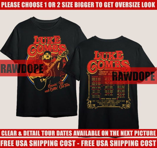 Lukee Comb 2024 Tour T-shirt Lukee Comb Growin Up