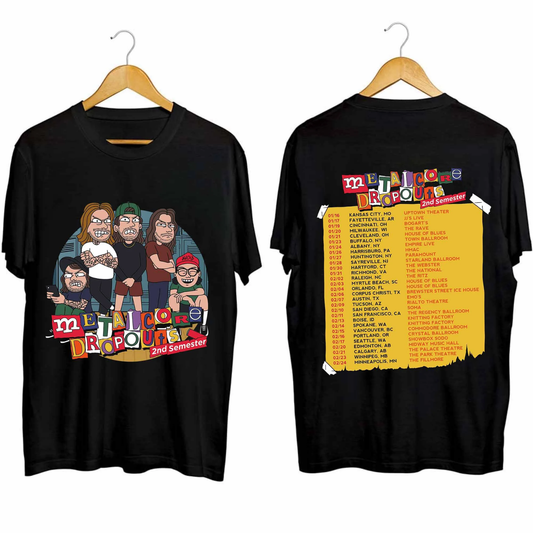 The Devil Wears P.ra.da Metalcore Dropouts 2024 Tour T-Shirt