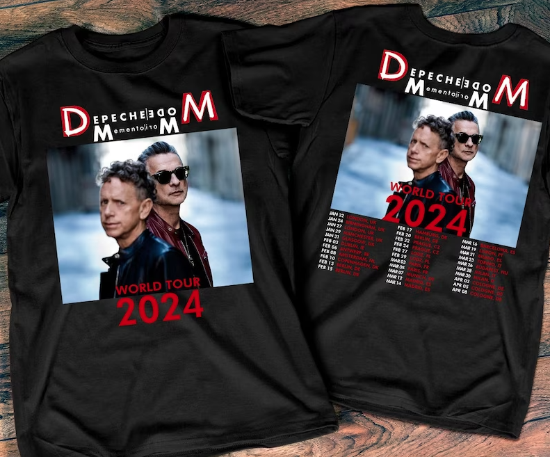 2024 Depeche Mode Memento Mori World Tour T-Shirt, Depeche Mode Tour 2024 T-Shirt