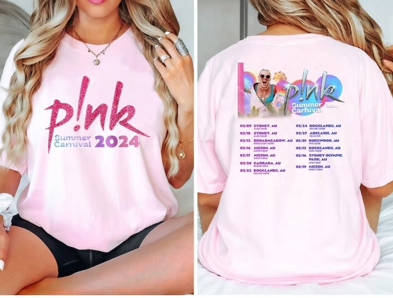 P!nk Summer 2024, Trustfall Album Tee, Pink Singer Tour, Music Festival