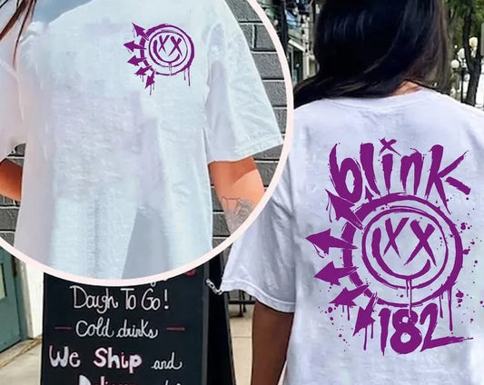 B182 Shirt, B182 2024 Tour shirt, Smiley Face,B182 The World Tour