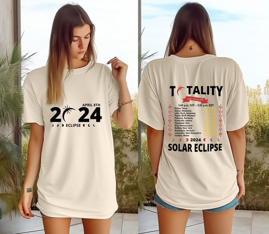 April 8th 2024 Shirt, Total Solar Eclipse 2024 Shirt, Celestial Shirt