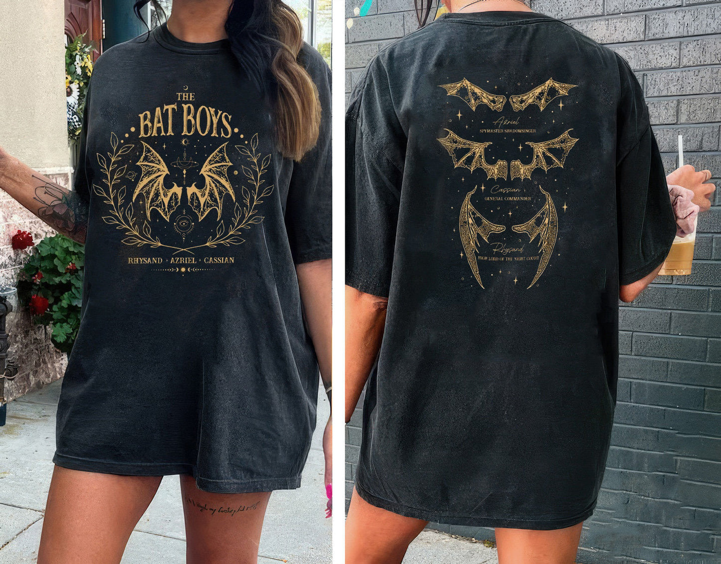 The Bat Boys ACOTAR Shirt, A Court of Thorn and Roses Rhysand Cassian Azriel