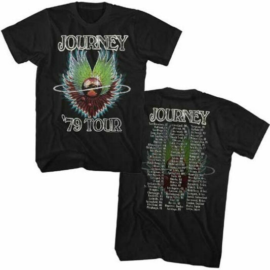 Journey Vintage Concert T-shirt - 1979 Tour Men's Unisex Black Fashion Shirt