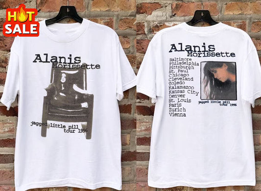 Vintage 1996 Alanis Morissette Jagged Little Pill Tour 1996 T-Shirt