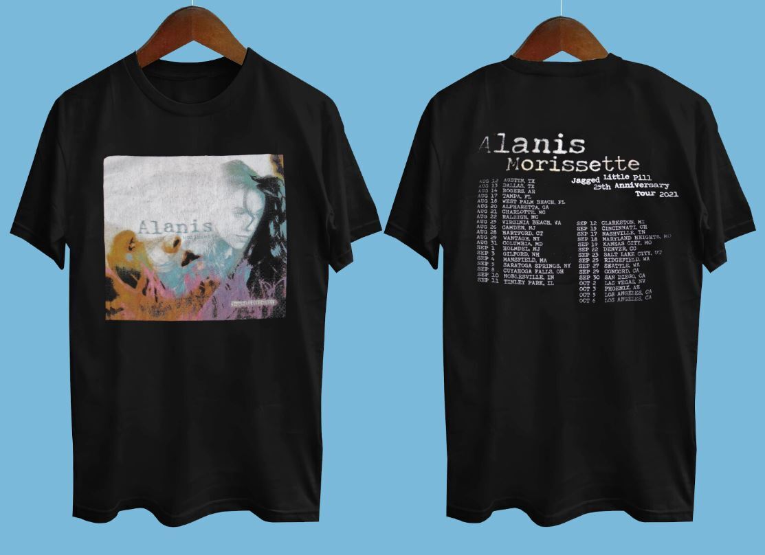 Alanis Morissette Jagged Little Pill 25th Anniversary Tour Shirt