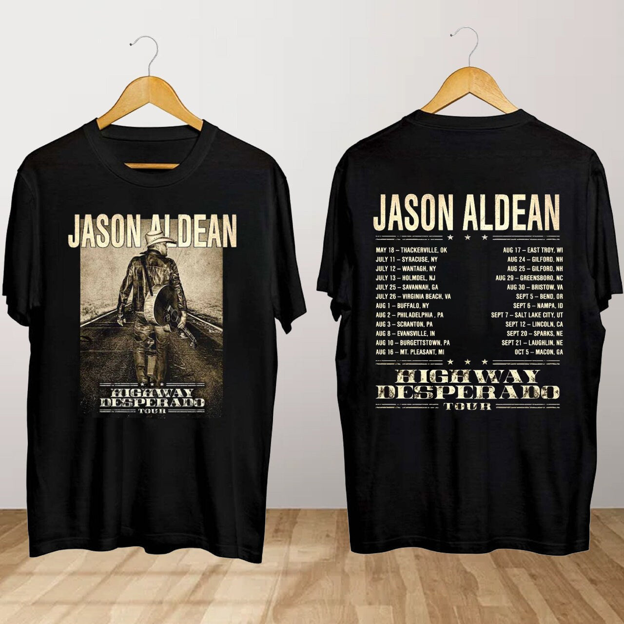 Jason Aldean Highway Desperado Tour 2024 T Shirt