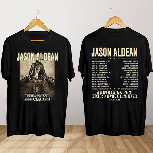 Jason Aldean Highway Desperado Tour 2024 T Shirt