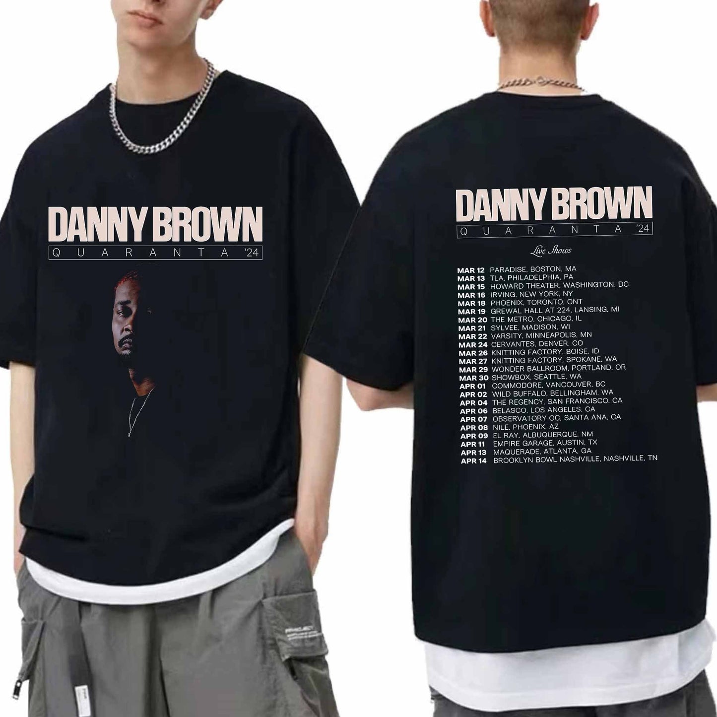 Danny Brown 2024 Tour Shirt, Danny Brown 2024 Concert Shirt