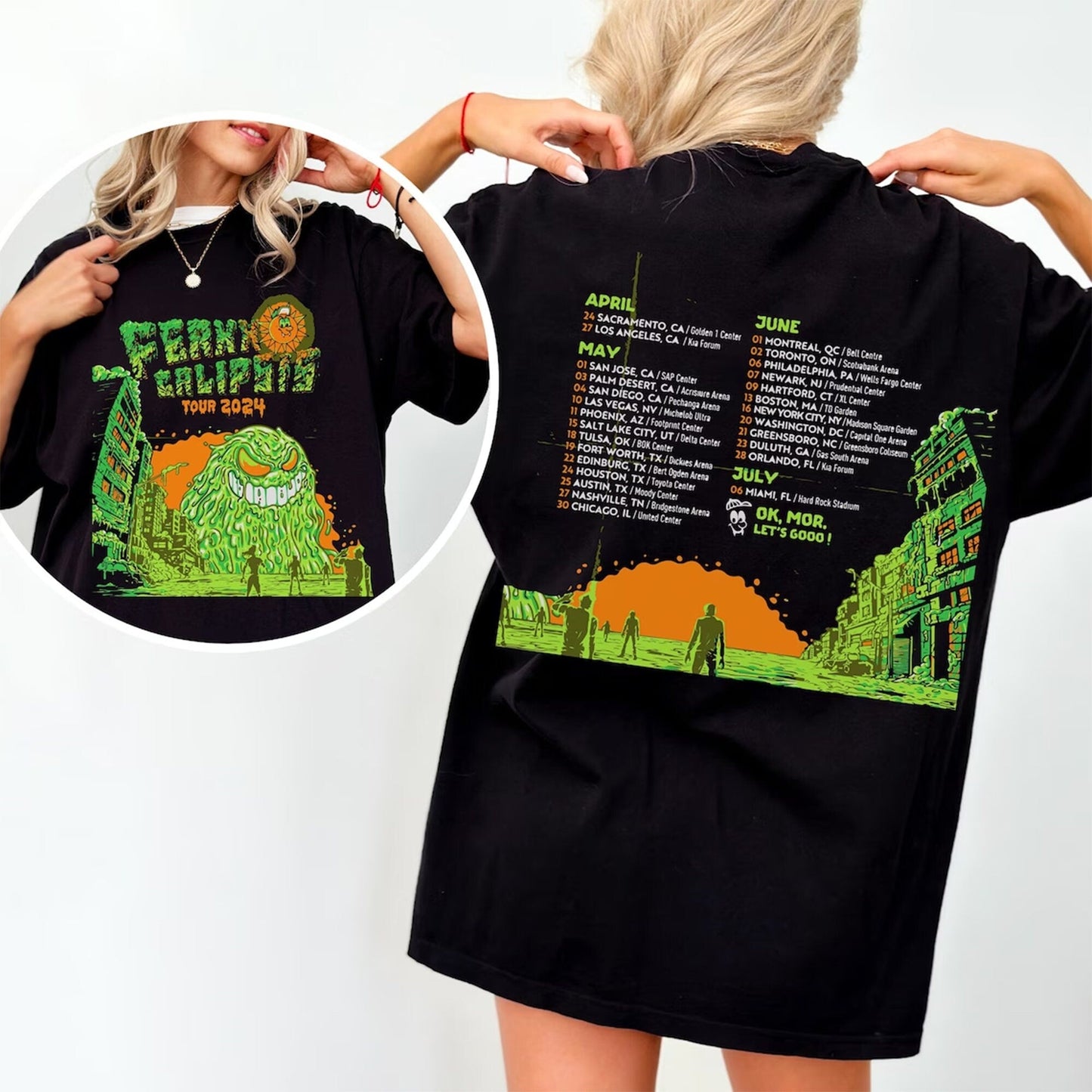 ferxxocalipsis tour 2024 feid ferxxo graphic USA tour tee ferxxo album streetwear shirt