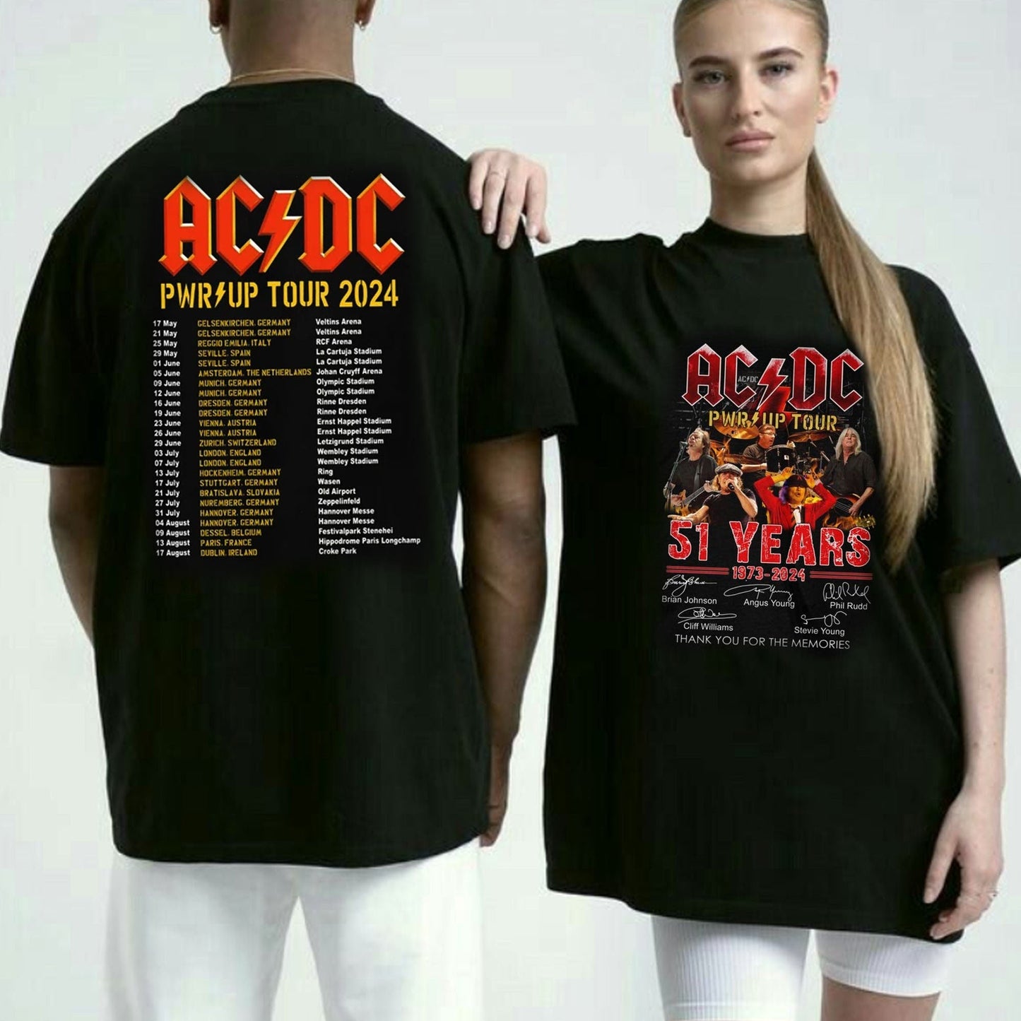 Rock Tour 2024 Tshirt, Pwr Up World Tour Shirt, 51 Years Shirt For Fans