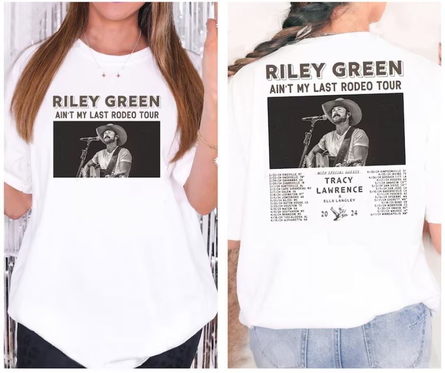 Riley Green Ain't My Last Rodeo Tour 2023 2024 T-Shirt