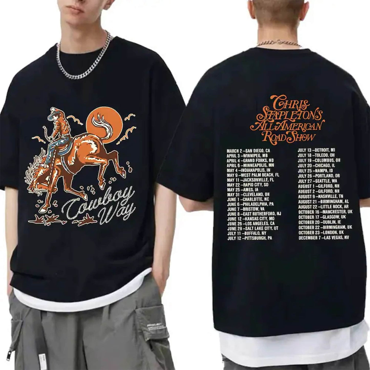 Chris Stapleton All American Road Show 2024 Tour Shirt