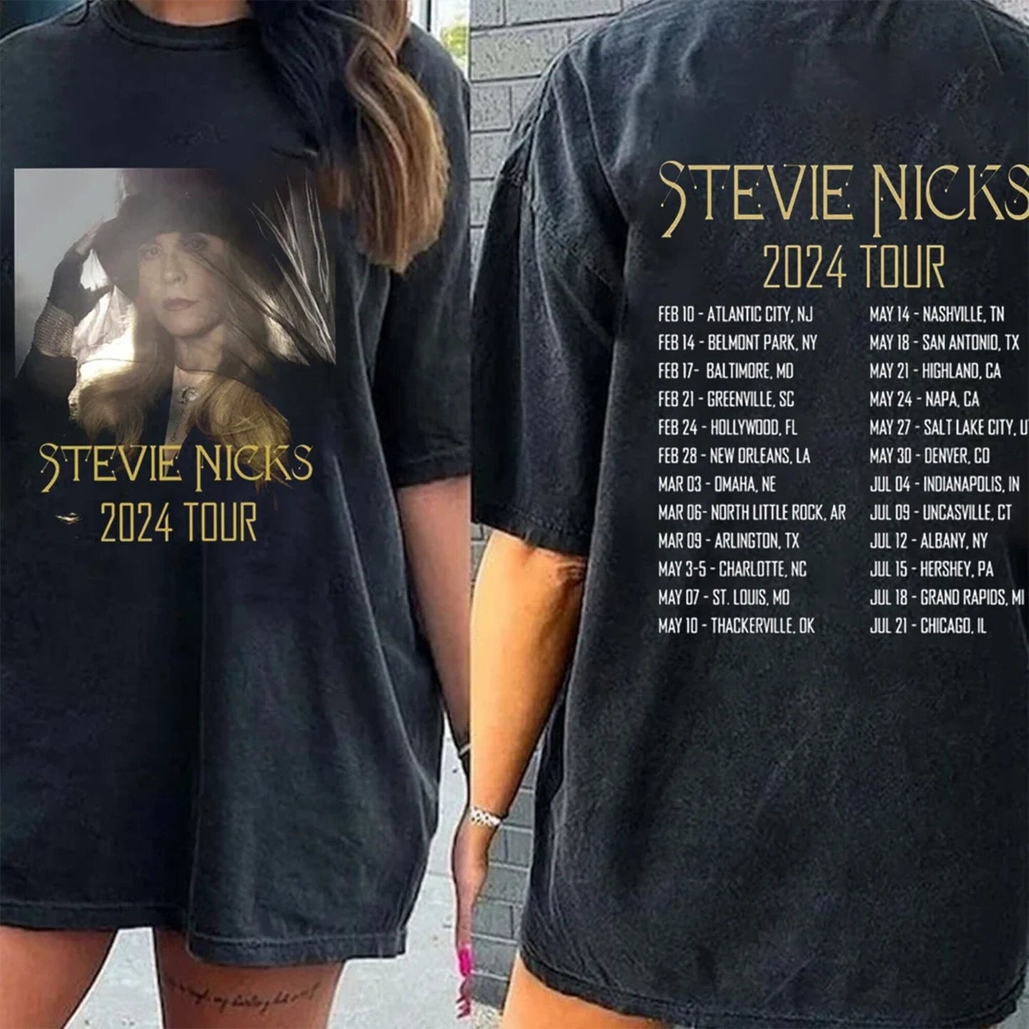 Stevie Nicks 2024 Live In Concert T Shirt