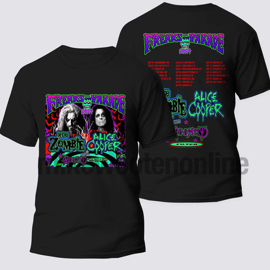 Rob Zombie and Alice Coopers 2024 Tour Shirt, Rob Zombie and Alice Cooper Fan Shirt
