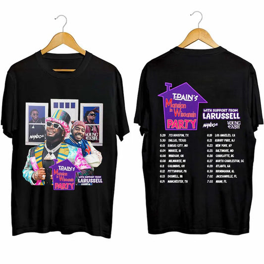 T-Pain 2024 Tour Shirt, Mansion In Wiscansin Party Tour 2024 Shirt