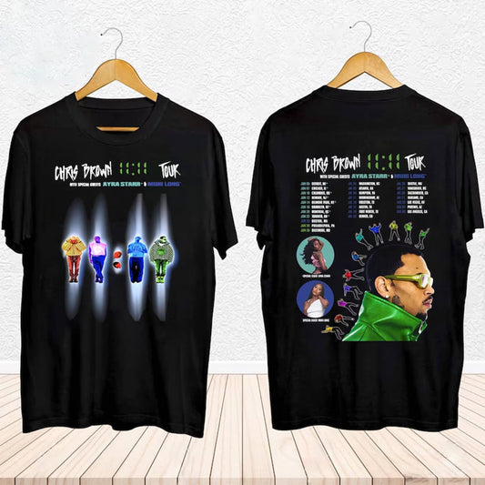Chris Brown 11:11 Tour 2024 Shirt, Chris Brown Fan Shirt