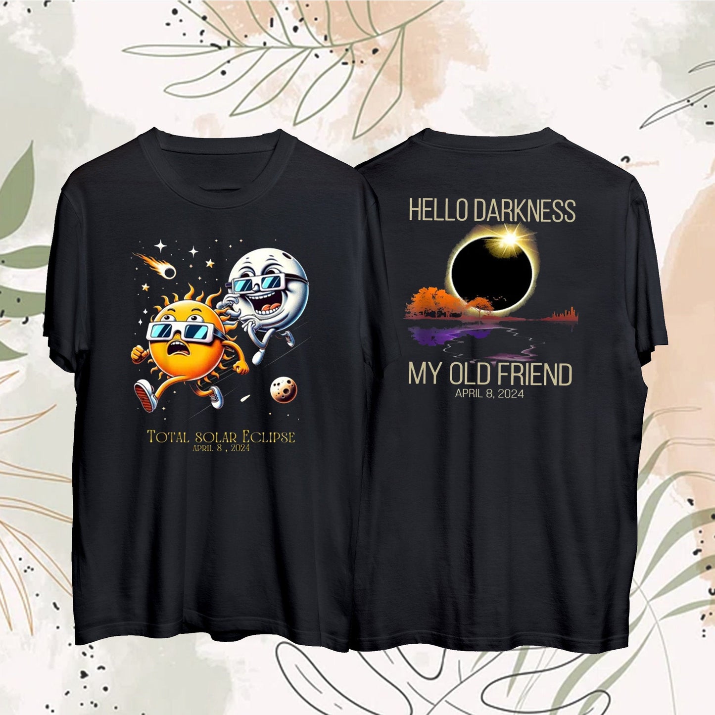 April 8th 2024 Shirt, Total Solar Eclipse 2024 Shirt, Double-Sided Shirt