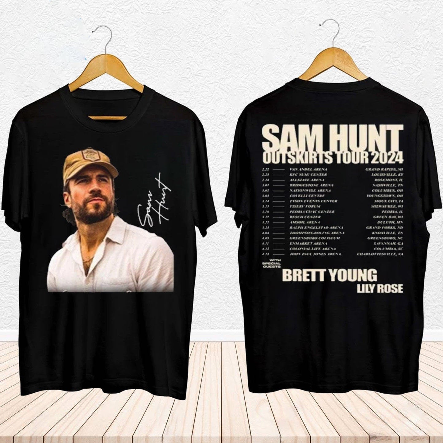 2024 Sam Hunt Outskirts Tour T-Shirt, Sam Hunt 2024 Concert Merch