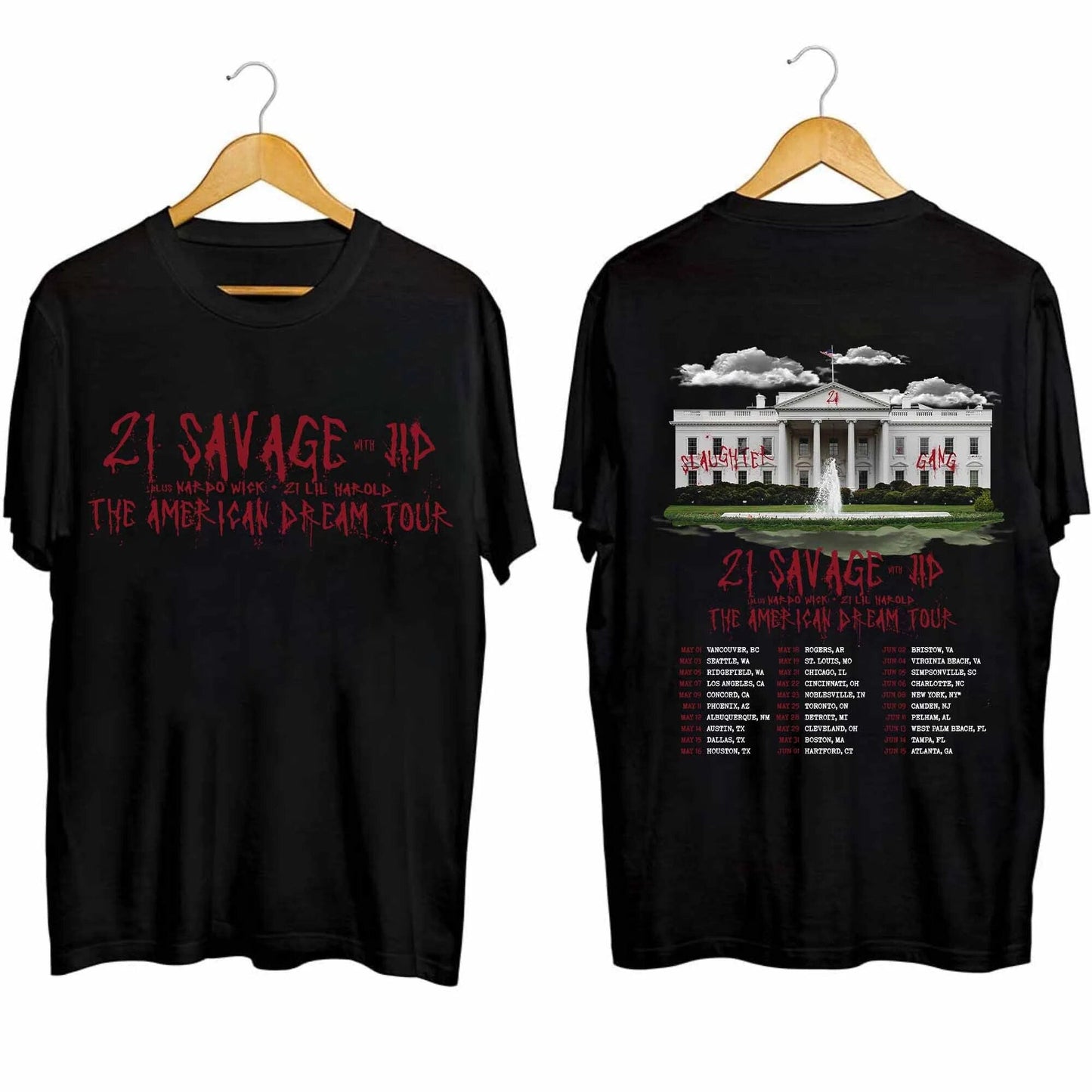 The American Dream Tour 2024 Shirt, 21 Savage Fan Shirt, The American Dream 2024 Concert Shirt