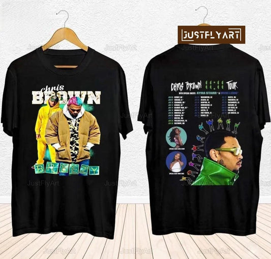 Chris Brown 2024 Concert Shirt, 11 11 Tour 2024 Shirt, Chris Brown 11 11 Tour
