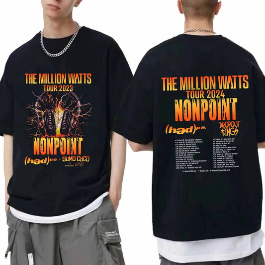 Nonpoint The Million Watts Tour 2024 Shirt, Nonpoint Band Fan Shirt