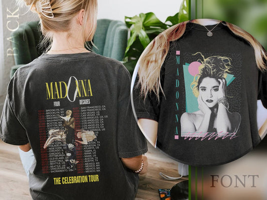 Vintage Madonna The Celebration Tour 2024 T-Shirt