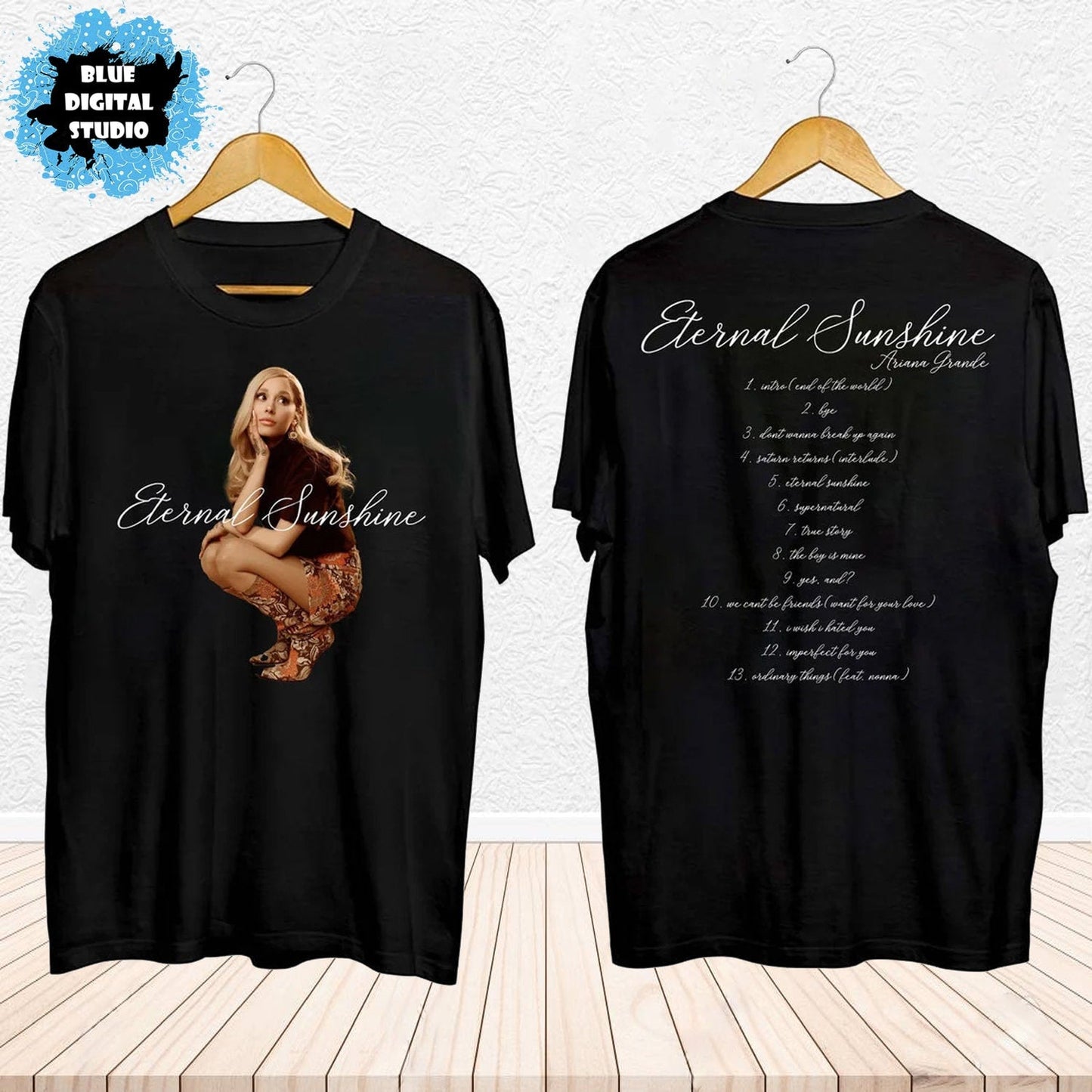 Ariana 2024 Eternal Sunshine Tracklist Shirt, Ariana New Album Shirt