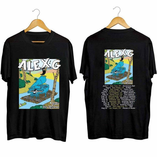 Alex G 2024 Tour Black Double Sided T-Shirt