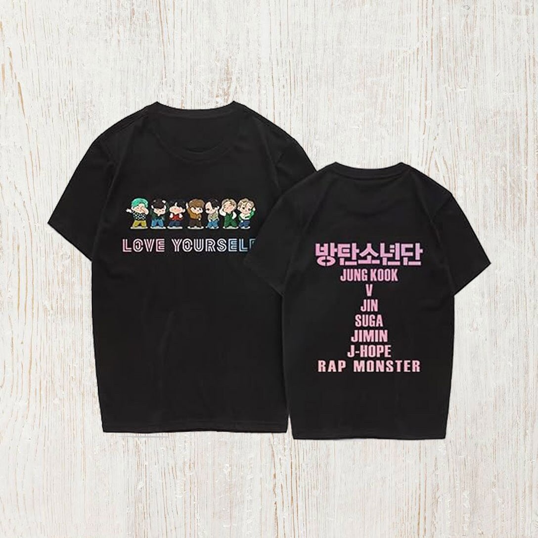 Love Yourself Shirt Suga V Jimin Jungkook J-Hope Rap Monster T Shirt
