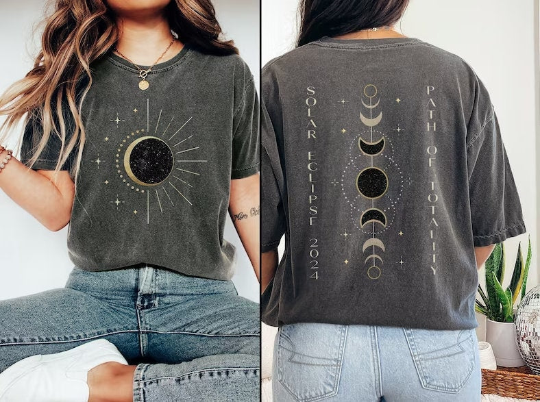 Total Solar Eclipse 2024 Shirt, April 8 2024, USA Map, Path of Totality