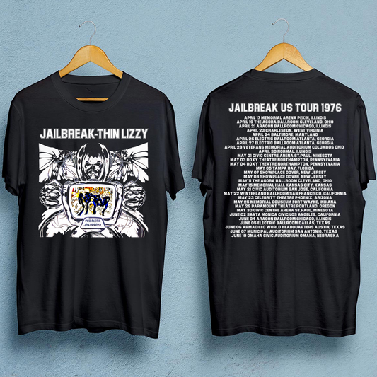 Thin Lizzy 2 sides black T-shirt