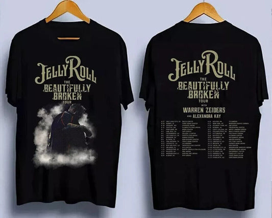 Jelly Roll The Beautifully Broken Tour 2024 Music T-Shirt