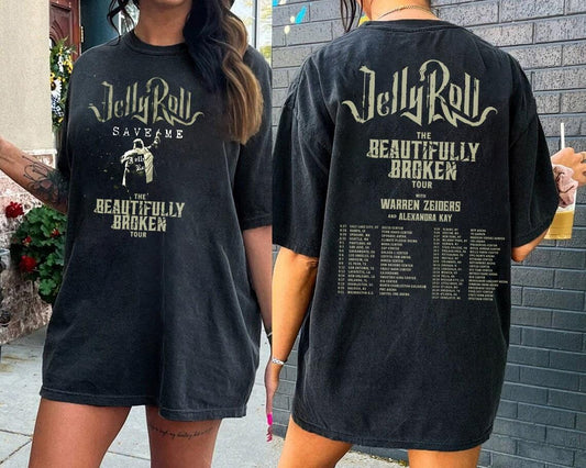 Jelly Roll 2024 Concert Shirt, The Beautifully Broken 2024 Shirt