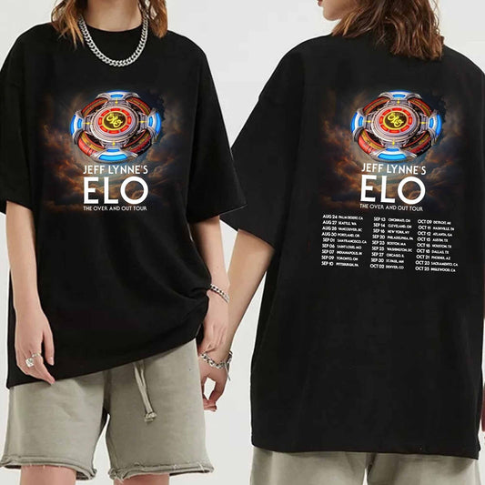 Jeff Lynne's ELO The Over and Out Tour 2024 Shirt, Jeff Lynne's ELO Band Fan Shirt