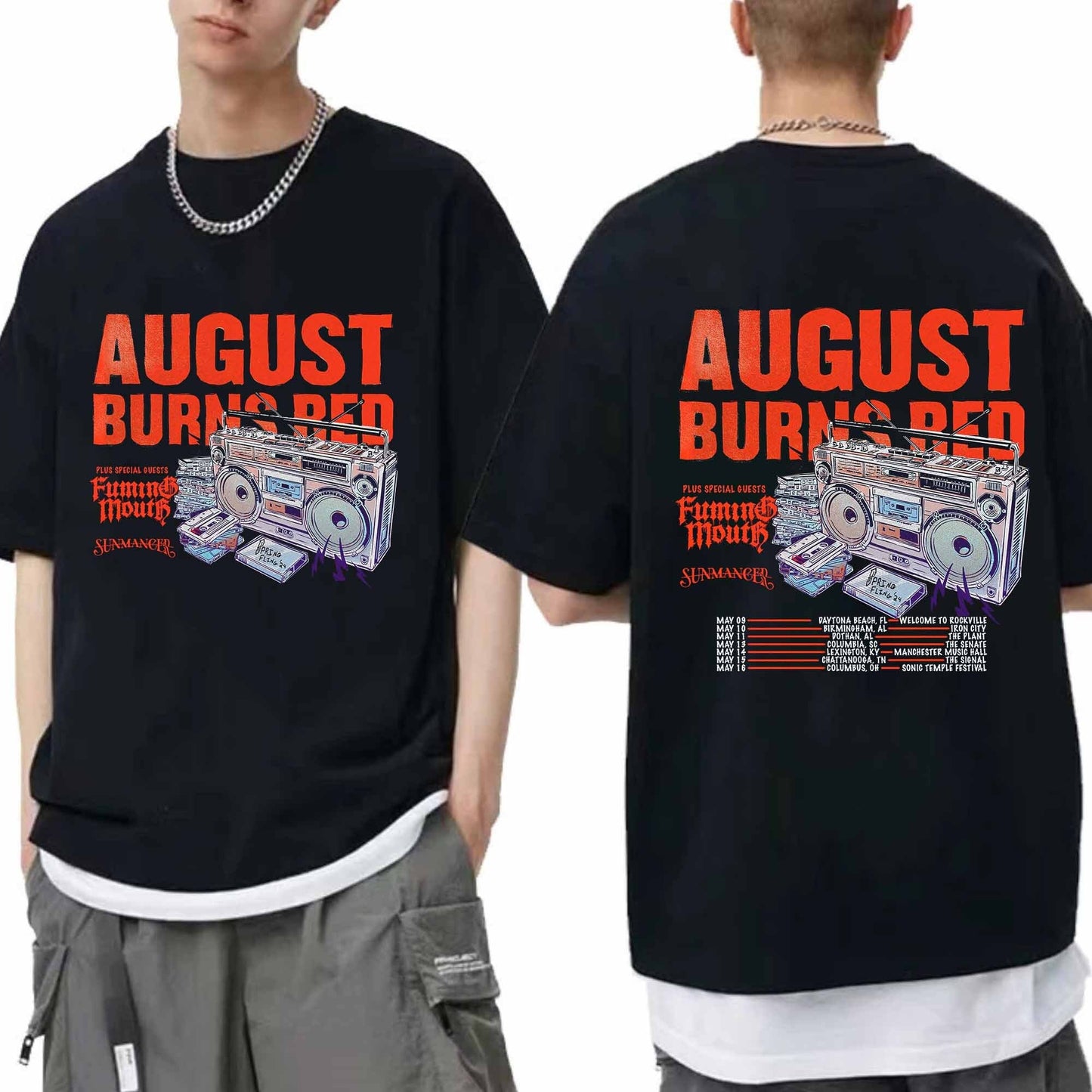 August Burns Red Mini Tour 2024 Double Sided Shirt