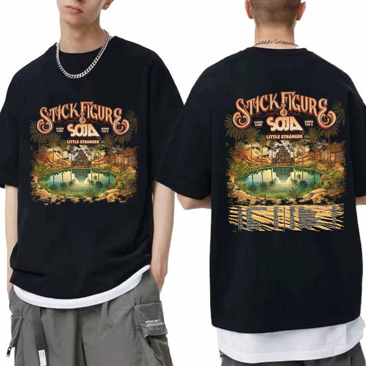 Stick Figure Sacred Sands Summer Tour 2024 Double Sided Shirt