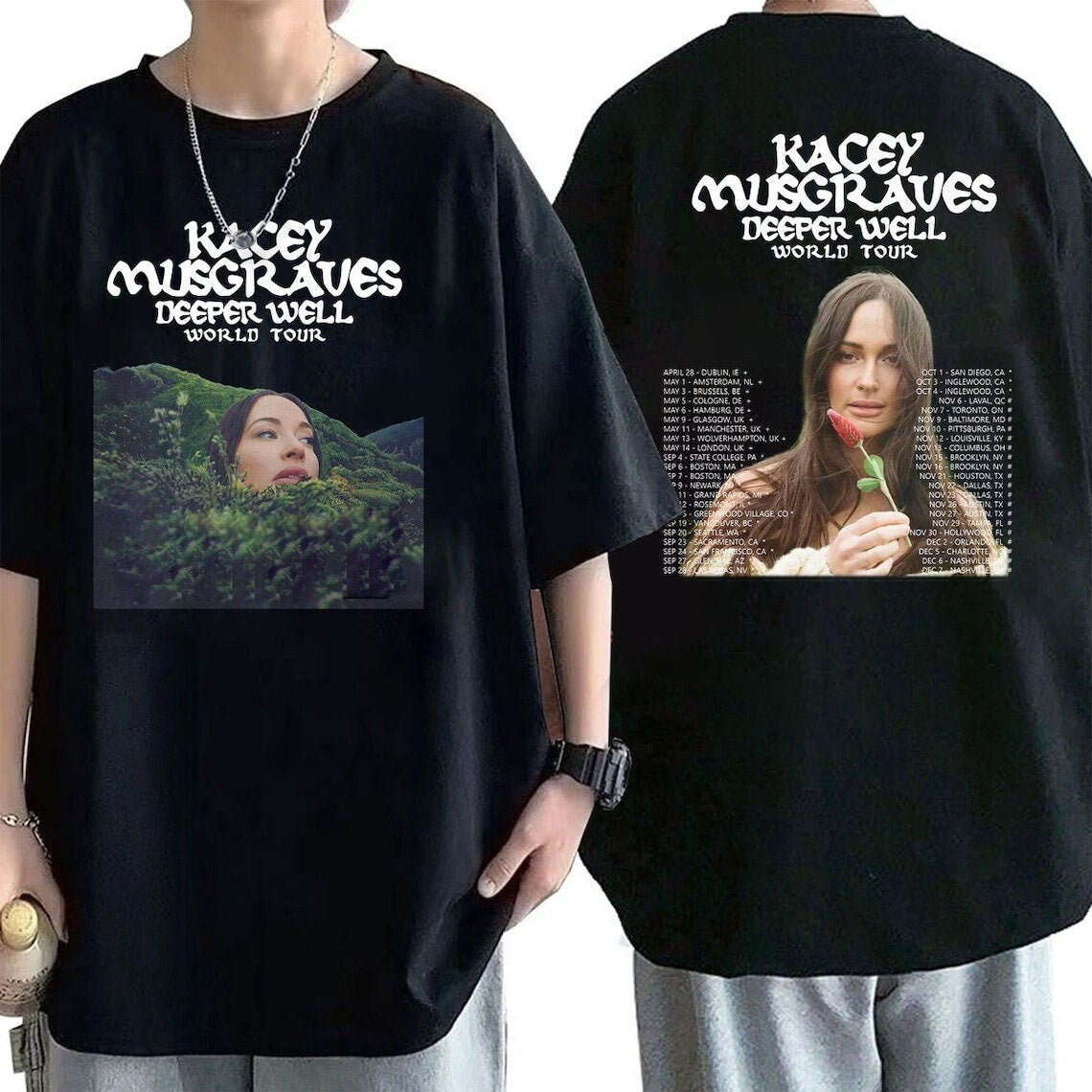 Kacey Musgraves Deeper Well World 2024 Tour Shirt, Kacey Musgraves 2024 Concert Tee