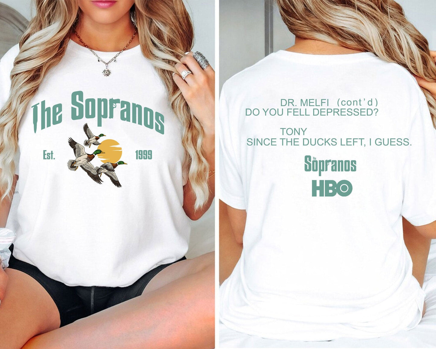 Ducks The Sopranos Shirt - Dr. Melfi 'Do You Feel Depressed' Tee Shirt