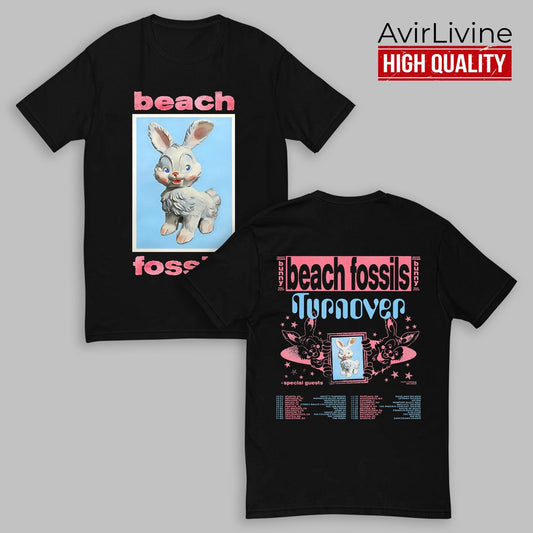Beach Fossils Fall North American Tour Shirt, Beach Fossils The Bunny Tour Shirt