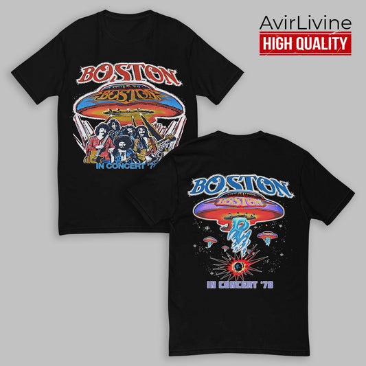 Vintage 1978 Boston In Concert 70's Tour Rock Band T-Shirt