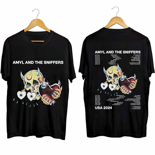 Amyl & The Sniffers US 2024 Tour Shirt, Amyl and The Sniffers Band Fan Shirt