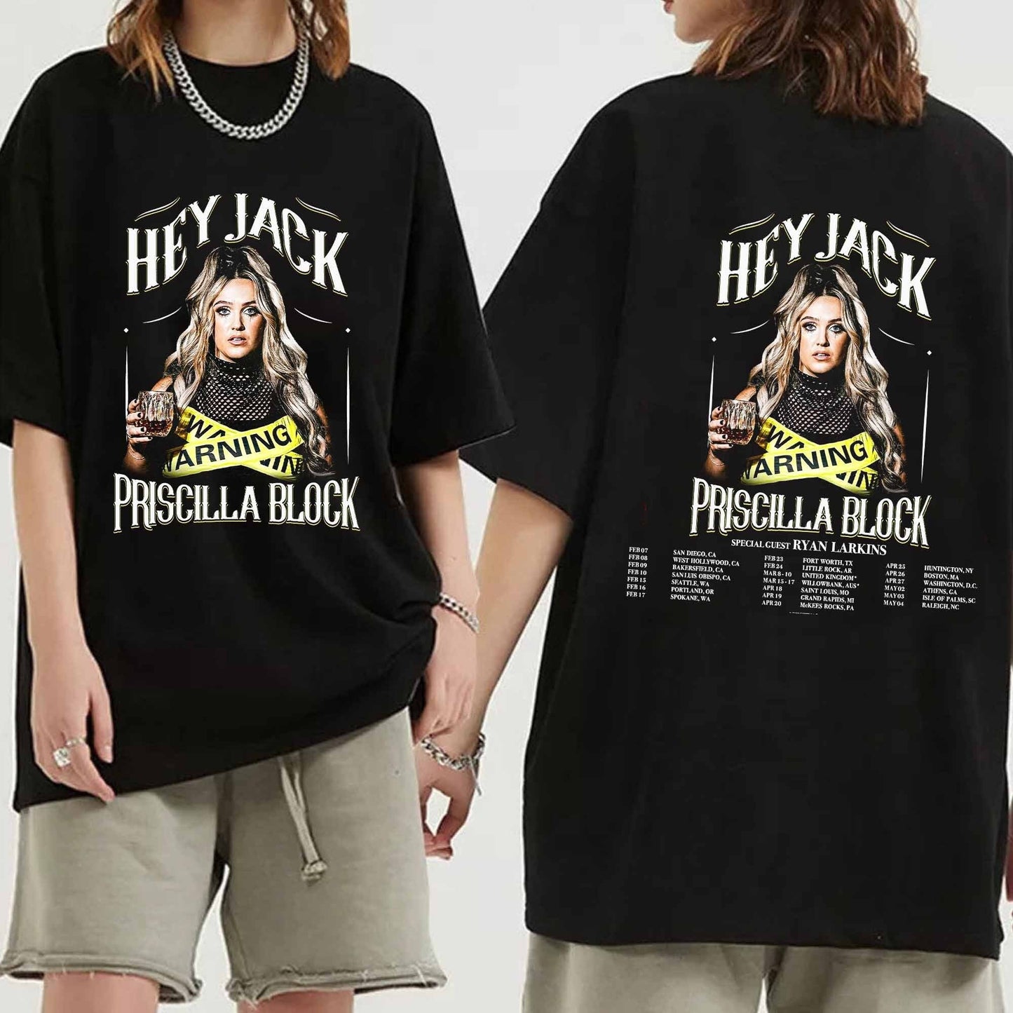 Jack Tour 2024 Shirt, Priscilla Block Fan Shirt