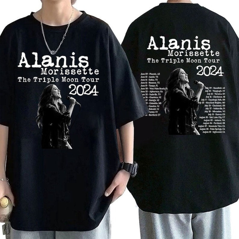 Alanis Morissette The Triple Moon Tour 2024 Shirt, Alanis Morissette 2024 Concert, The Triple Moon Tour Merch